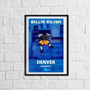 Billie Eilish DENVER Concert Poster 11 " x 1 7" Art Print